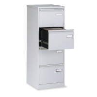 BISLEY ECONOMY FILING CABINET 4 DRAWER IN GREY