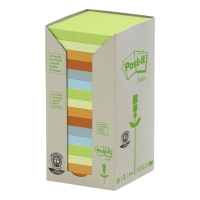 3M Post-It Recycled Notes Tower Of 16 Pads Pastel Colours 76X76Mm