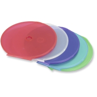 Fellowes 98343 CD/DVD round slim CD cases assorti - pack of 5