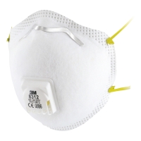 UVEX FFP1 RESPIRATOR MASKS WITH VALVE (8312) - BOX OF 10