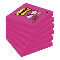 PK6POST-IT 654-6SS-PNK S/S 76X76MM FUSH