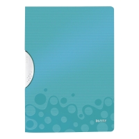 LEITZ  WOW COLOUR CLIP FOLDER ICE BLUE