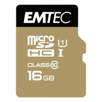 Emtec Gold 570X 16 GB Micro SDHC memóriakártya adapterrel