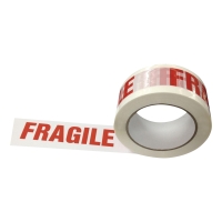 Fragile csomagolószalag, 50 mm x 100 m, 6 darab/csomag