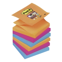 3M Post-it® R330 Super Sticky öntapadó z-tömb 76x76mm, színes, 6 tömb/90 lap