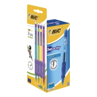 BX12 BIC VELOCITY GEL PEN BLU+4BIC MATIC