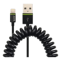 Leitz 1M USB spirál kábel, fehér