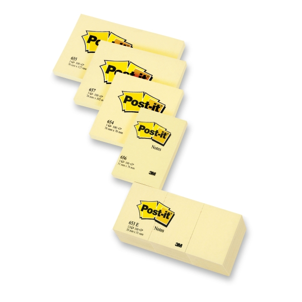 Post-it 655YEL notes 76x127 mm yellow