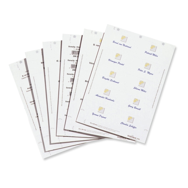 DURABLE 1455 BADGE MAKER INSERTS 54 X 90MM - PACK OF 200