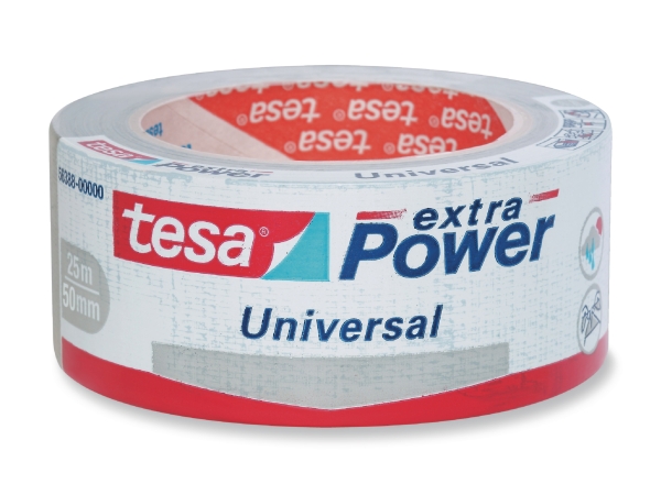 tesa Extra Power Universal Silver Duct Tape, 25M x 50mm