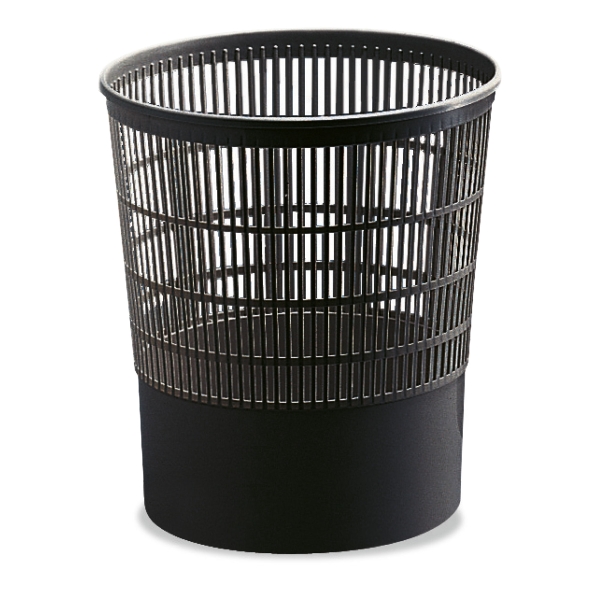 CEP BLACK PLASTIC WASTE BIN - 16 LITRE CAPACITY