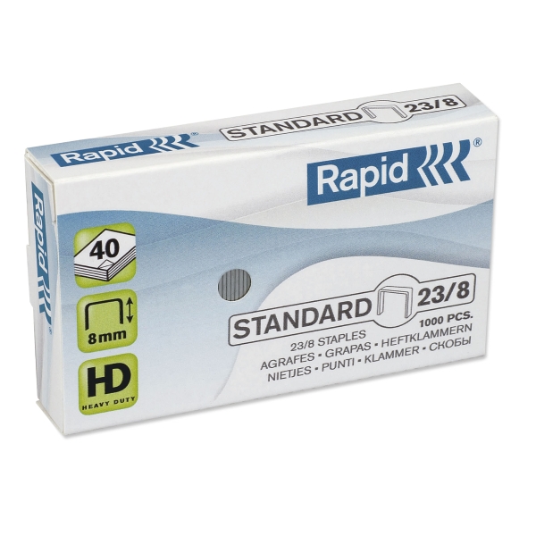 Rapid 38952 nietjes 23/8 gegalvaniseerd 20-50 vel - doos van 1000