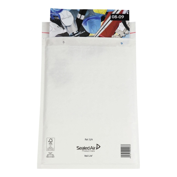 Mail Lite pochettes à bulles d'air 240x330mm blanches - boîte de 50