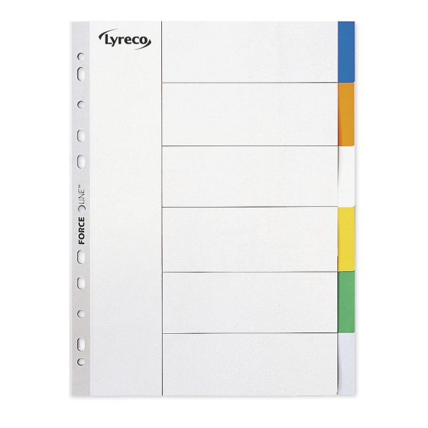 LYRECO DIVIDERS 120 MICRONS ASSORTED COLOURS