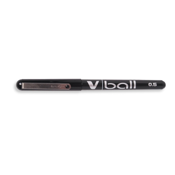 PILOT V-BALL ROLLER BALL BLACK PENS 0.3MM LINE WIDTH - BOX OF 12