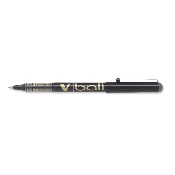 Pilot V-Ball roller avec pointe metal 0,7mm noir