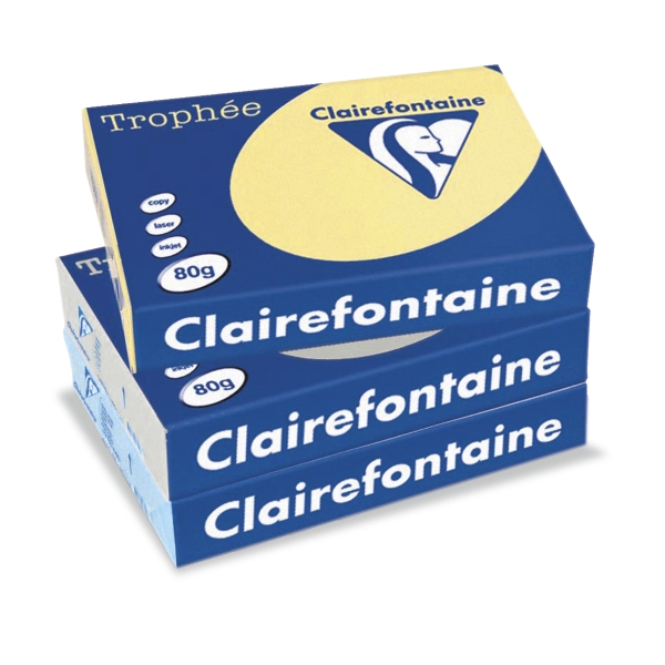 Clairefontaine Trophée 1975 gekleurd papier A4 80g groen - pak van 500 vel