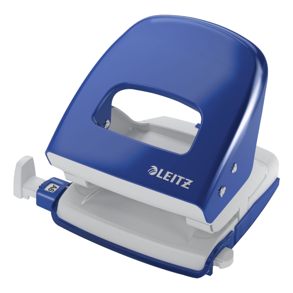 Leitz 5008 2-hole punch steel blue 25 sheets