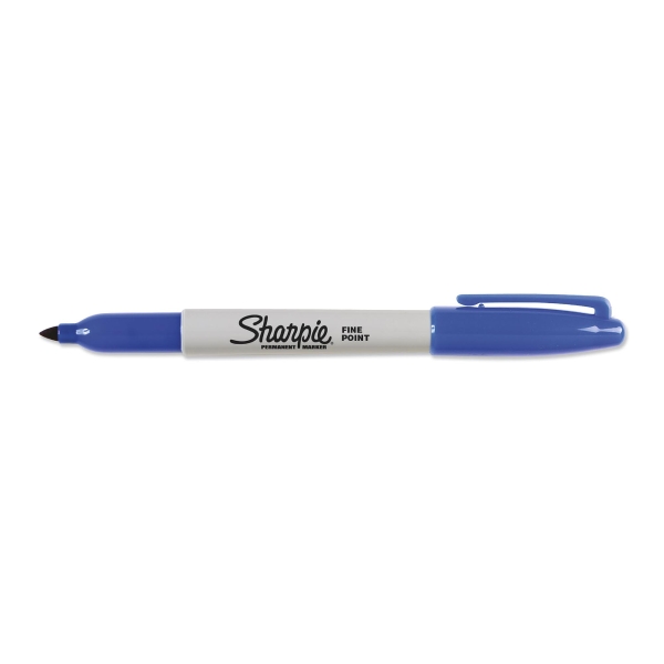 Sharpie permanent marker bullet tip fine blue