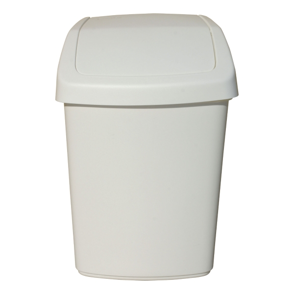 Eco White 25 Litre Swing Waste Bin