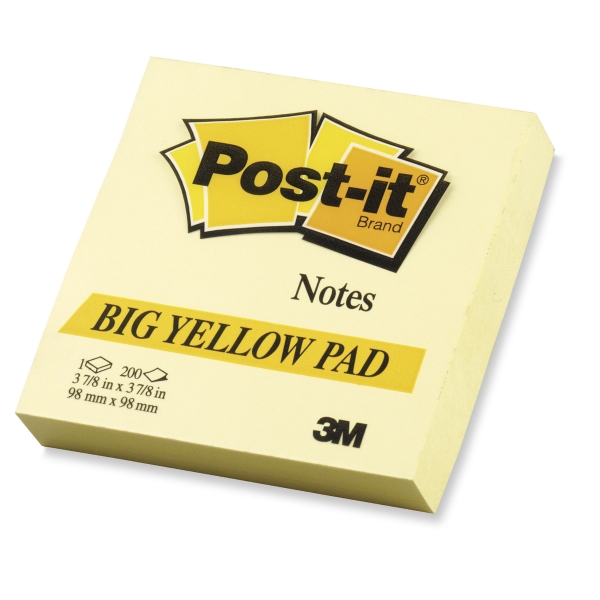 Post-it Notes 100x100 mm plain yellow