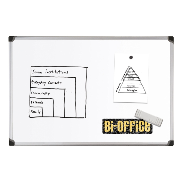 Bi Office whiteboard magnetisch geëmailleerd 60x90cm