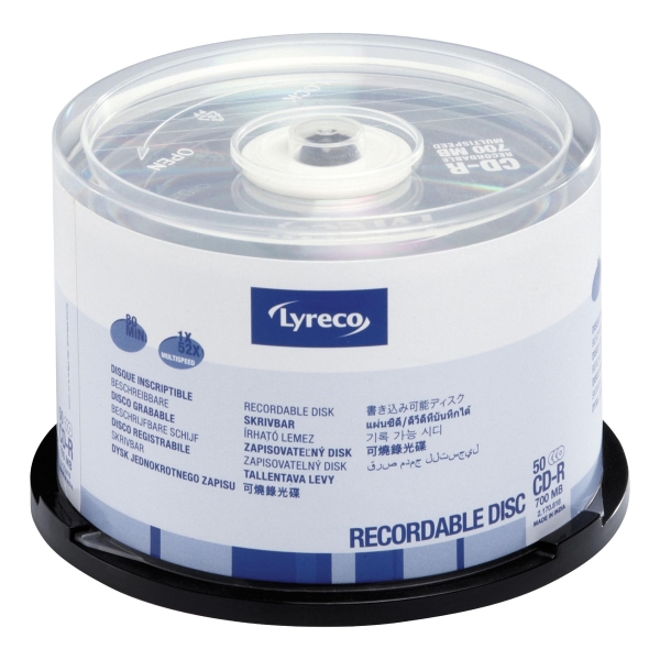 Lyreco Cd-R 700Mb/80Min - Spindle Of 50