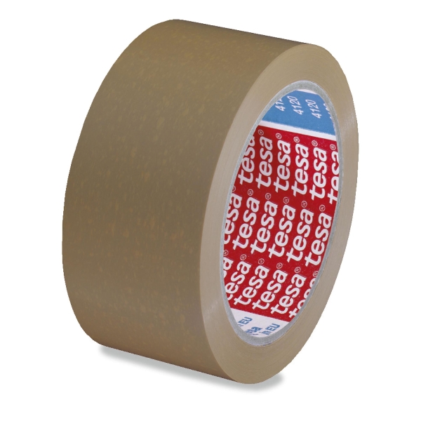 Tesa Brown Pvc Packaging Tape 50Mm X 66M - 52 Microns