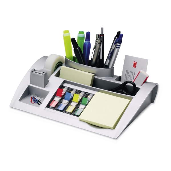 3M C50 desk-organiser zilvergrijs