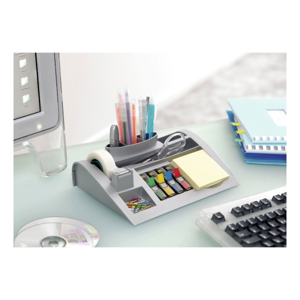 3M C50 desk-organiser zilvergrijs