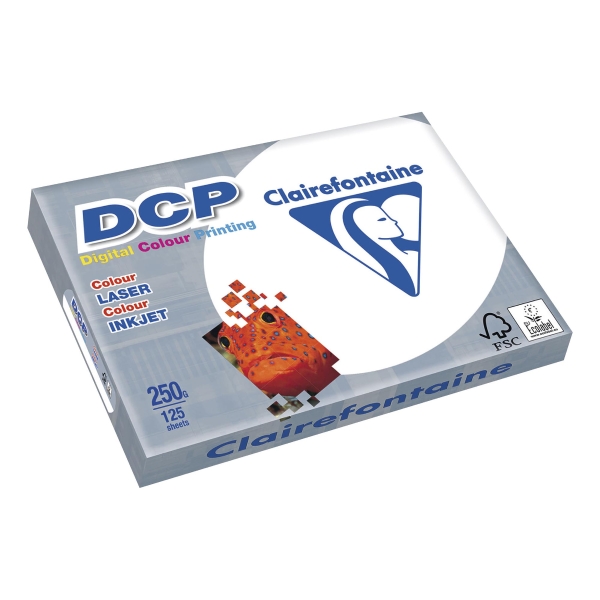 Clairefontaine DCP wit papier voor kleurenlaser A3 250g - pak van 125 vellen