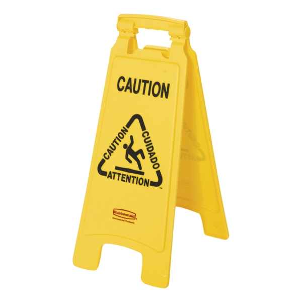 Rubbermaid Caution Wet Floor Sign