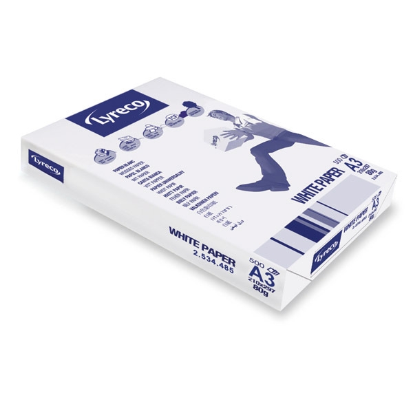 Pacote de 500 folhas de papel A3 de 80 g/m2 TCF LYRECO