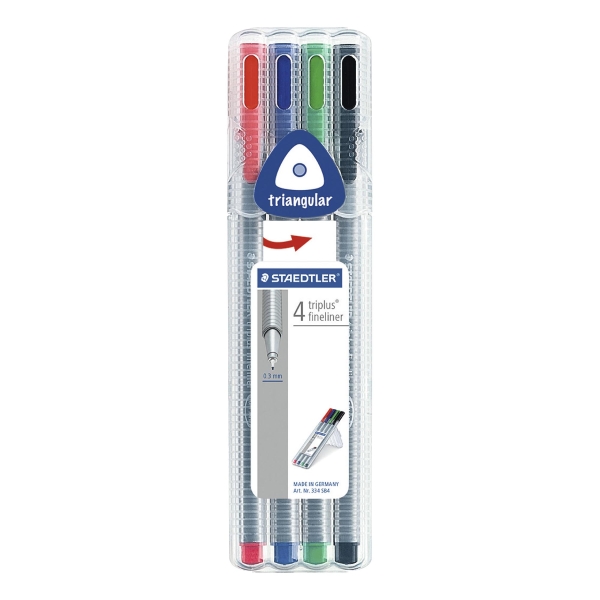 Liner Staedtler 334 Triplus 0,3 mm, balení 4 barev