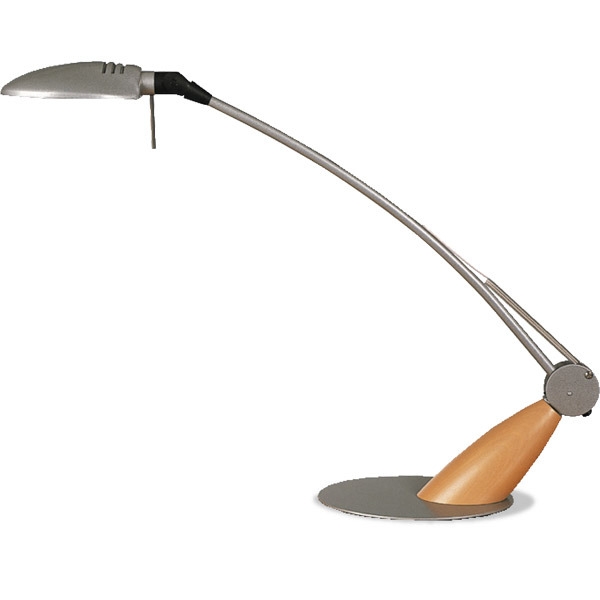 LAMPE HALOGENE SWING ARGENT/BOIS