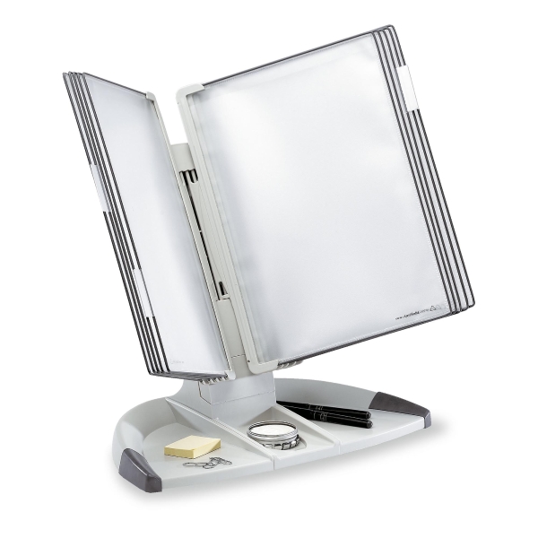 Tarifold Grey A4 10 Pocket Desk Stand