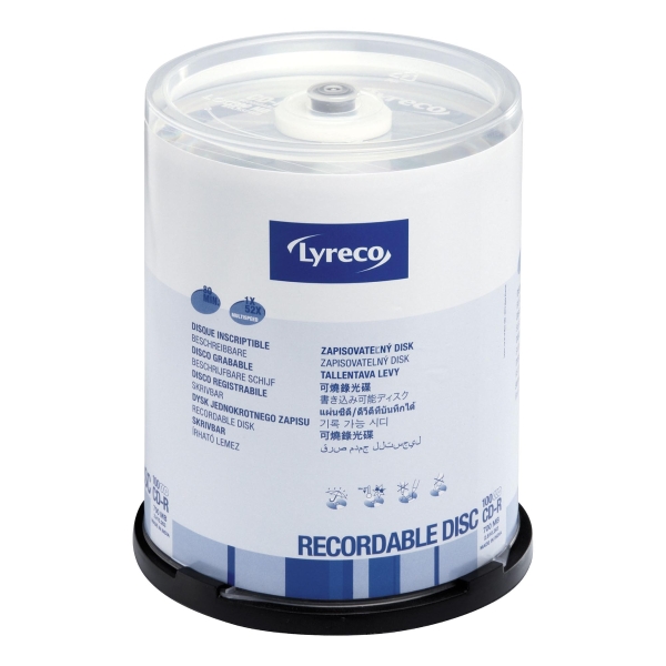 Lyreco CD-R 80Min/700Mb - Spindle of 100