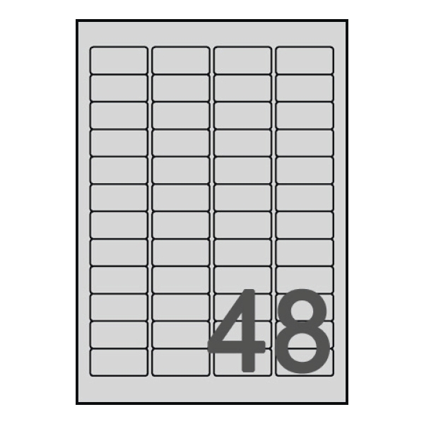 Avery L6009-20 Resistant Labels, 45.7 x 21.1 mm, 48 Labels Per Sheet