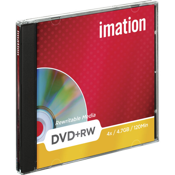 BX10 IMATION DVD+RW 4.7GB JEWEL CASE