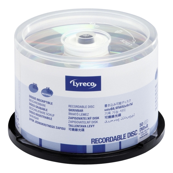 Lyreco DVD+R 4.7Gb 1 - 16X- Spindle of 50