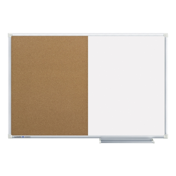 Planorga Combi-Board Half Cork/Half Whiteboard - 600 X 900Mm