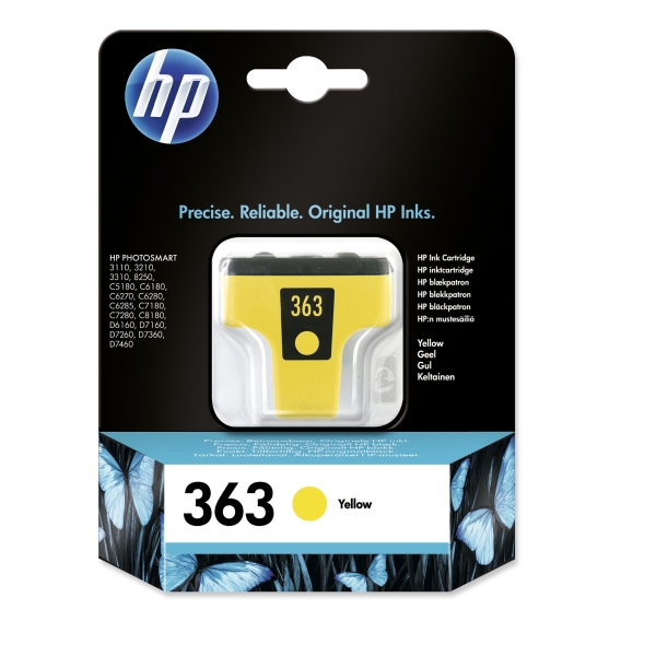 HP C8773E cartouche jet d'encre nr.363 jaune [6ml]