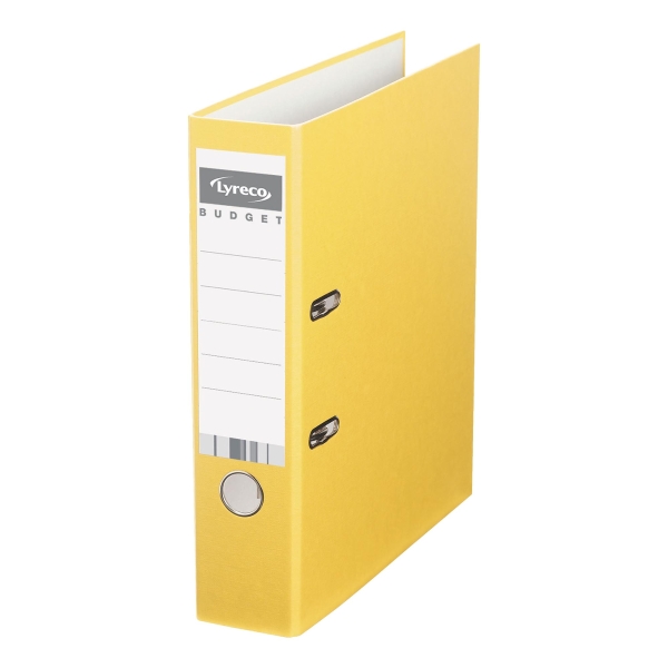 Lyreco Budget lever arch file PP spine 75 mm yellow