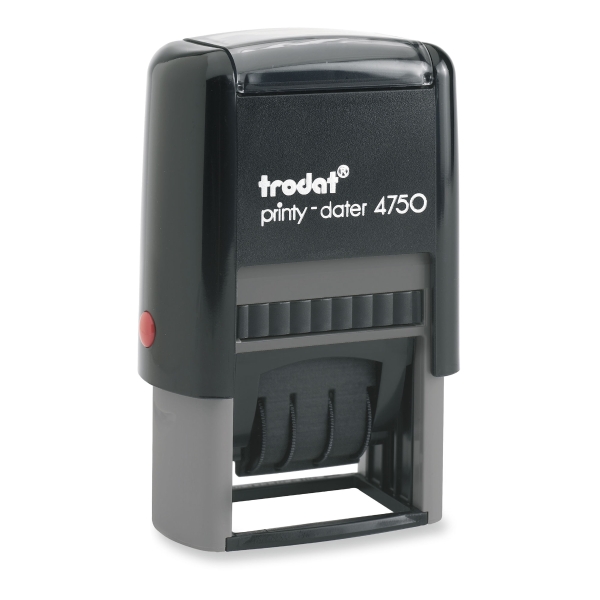 Trodat 4750 Printy Self-Inking 'Paid' Dater Stamp - 4mm Character Size