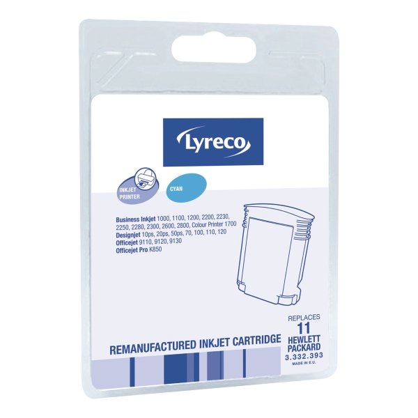 Lyreco compatibele HP C4836AE inktcartridge nr11 blauw high capacity [2.350 pag]