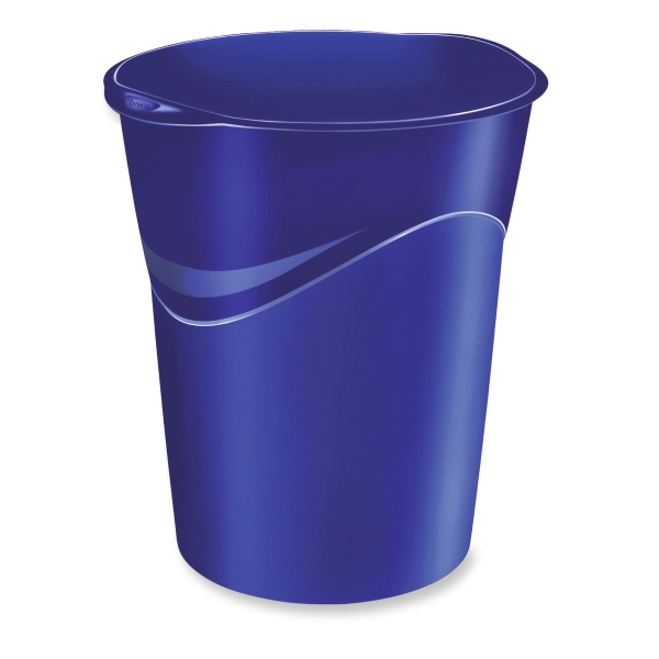 LYRECO WASTE BIN 15 LITRE BLUE