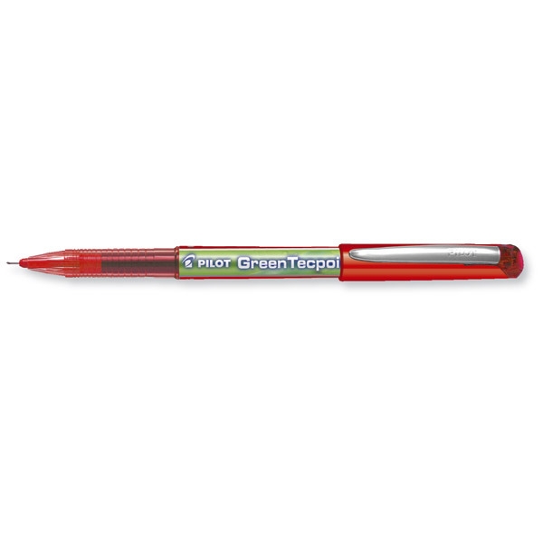 Pilot BeGreen Tecpoint roller naaldpunt met dop 0,5mm rood