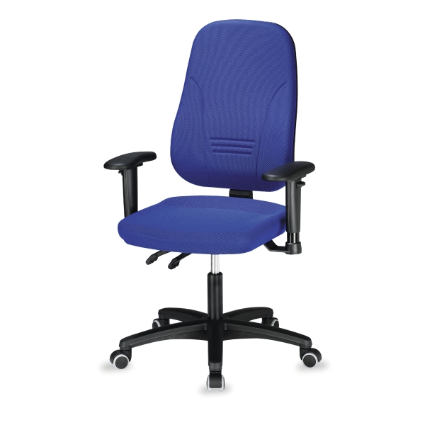 Prosedia Younico 1451 chair with permanent contact blue