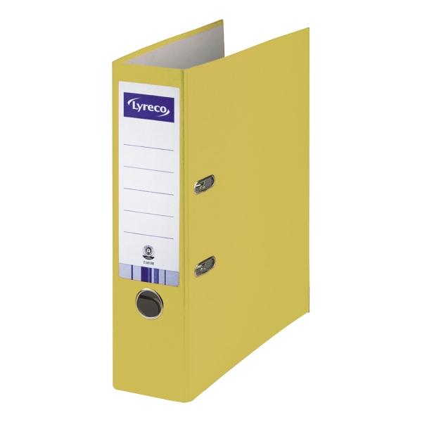 Lyreco Recycled Lever Arch File A4 80Mm Yellow