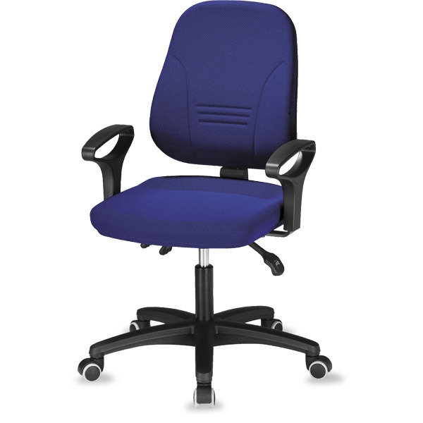 Prosedia Younico 1404 bureaustoel met asynchroon contact blauw